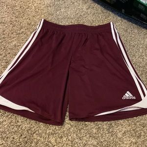 Mens Adidas Maroon Shorts